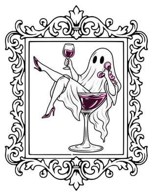 Black and White Spooky Halloween Instagram Post